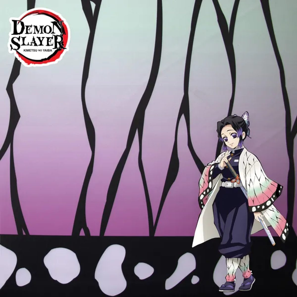 Tela Kimono Disfraz Shinobu Kocho | Kimetsu No Yaiba