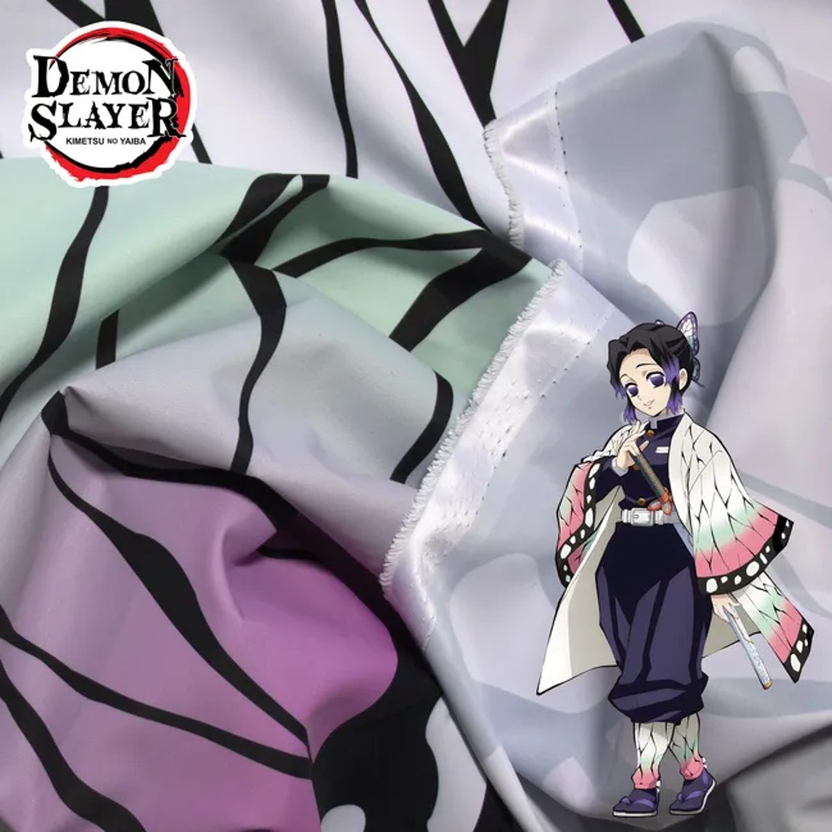 Tela Kimono Disfraz Shinobu Kocho | Kimetsu No Yaiba
