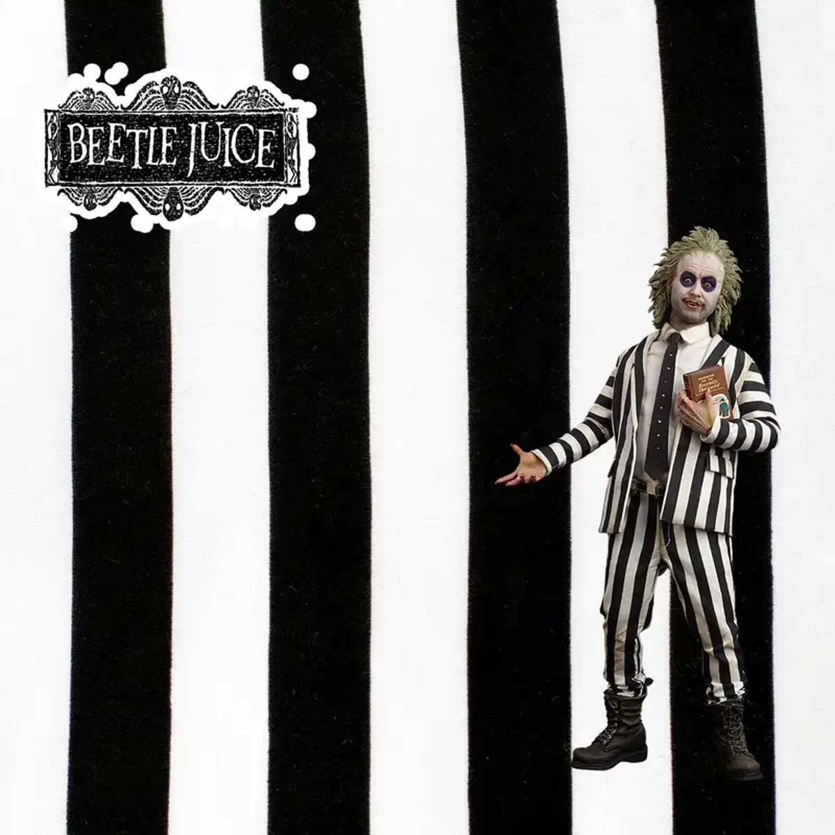 Tela Disfraz Beetlejuice