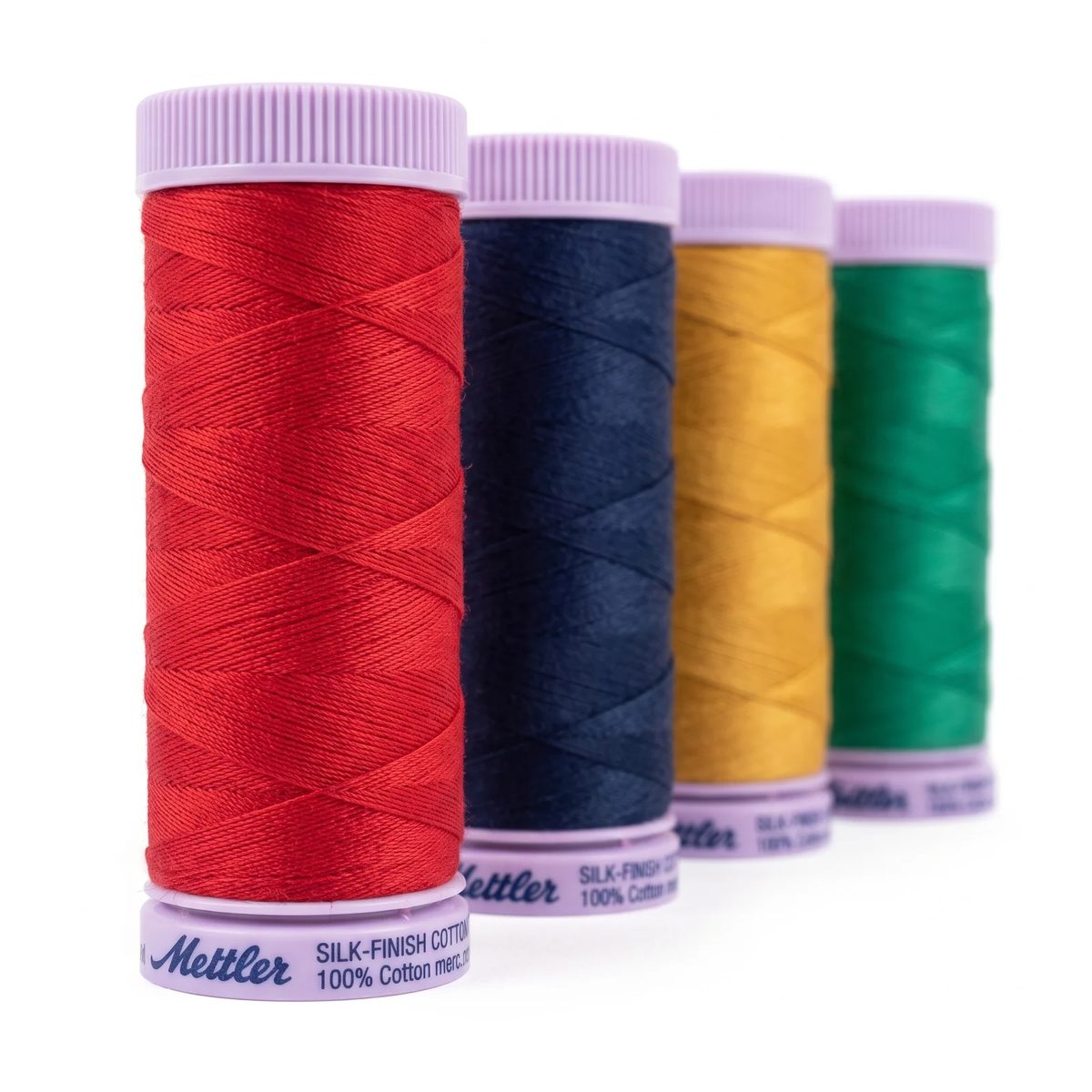 Juego de Hilos Mettler Silk-Finish de Algodón, 18 carretes