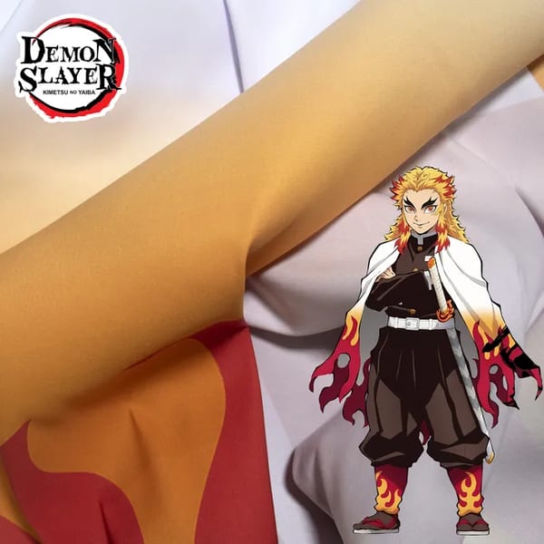 Tela Kimono Disfraz Rengoku Kyojuro | Kimetsu No Yaiba