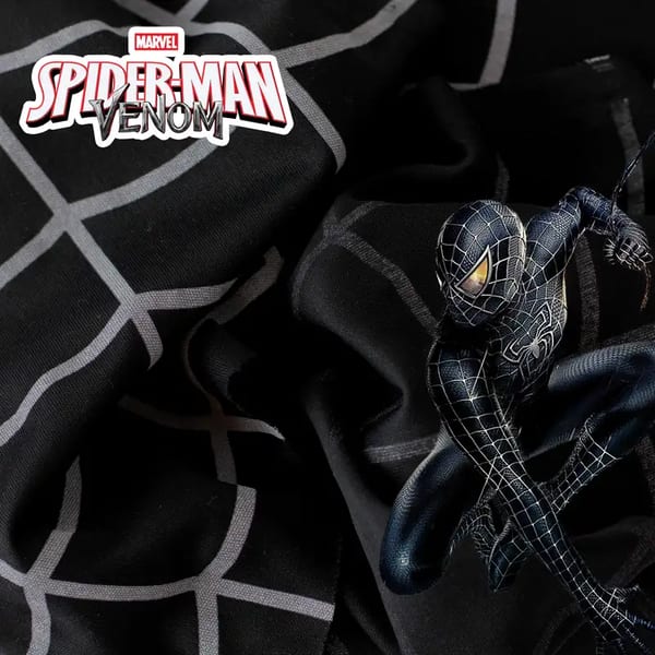 Tela Disfraz Spiderman Negro (Venom)