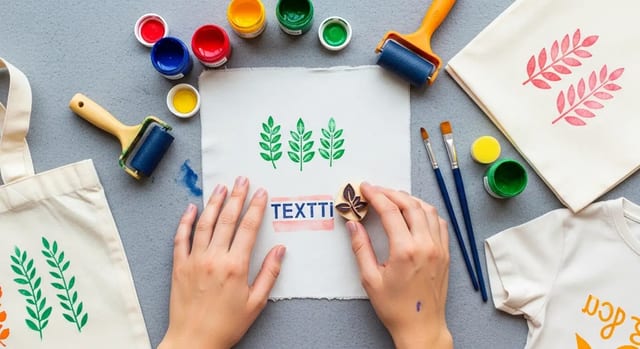 Cómo Estampar Tela en Casa: 3 Técnicas Fáciles ¡Personaliza tus Diseños!