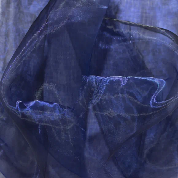 tela-organza-tornasol-telas-bogota-color-azul-oscuro-2 Tela organza tornasol por metro y por rollo, Telas Bogotá
