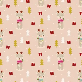 Tela Patrón Navideño Para Sublimar 59 de Textti