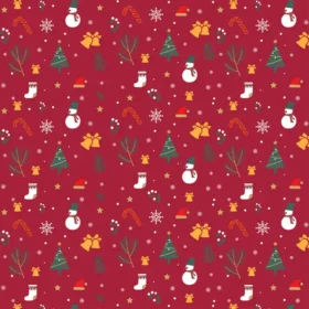 Tela Patrón Navideño Para Sublimar 277 de Textti