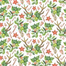 Tela Patrón Navideño Para Sublimar 343 de Textti