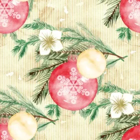 Tela Patrón Navideño Para Sublimar 357 de Textti