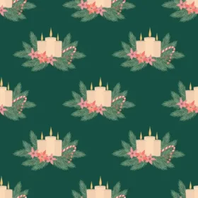 Tela Patrón Navideño Para Sublimar 174 de Textti