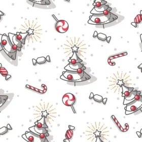 Tela Patrón Navideño Para Sublimar 193 por metro y por mayor