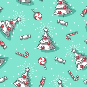 Tela Patrón Navideño Para Sublimar 196 de Textti