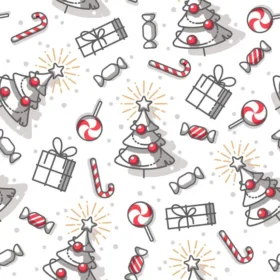 Tela Patrón Navideño Para Sublimar 195 por metro y por mayor