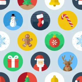 Tela Patrón Navideño Para Sublimar 294 de Textti