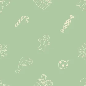 Tela Patrón Navideño Para Sublimar 43 de Textti
