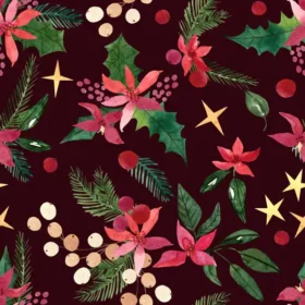 Tela Patrón Navideño Para Sublimar 348 de Textti