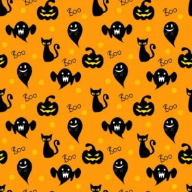 Tela Patrón De Halloween Para Sublimar 51 de Textti