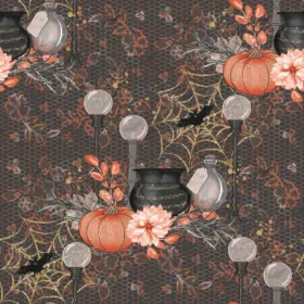 Tela Patrón De Halloween Para Sublimar 227 de Textti