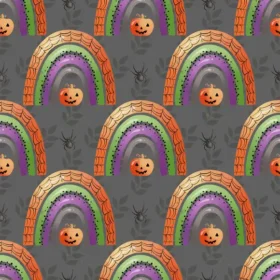 Tela Patrón De Halloween Para Sublimar 259 de Textti