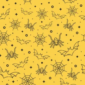 Tela Patrón De Halloween Para Sublimar 279 de Textti