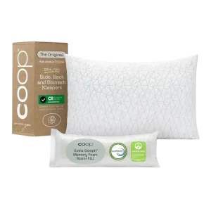 Almohada Ajustable de Espuma Viscoelástica de Corte Cruzado Coop Home Goods de Textti